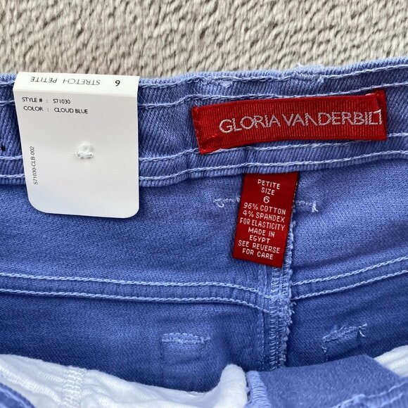 NWT Gloria Vanderbilt Womens Jeans Size 69 Stretch Straight Leg Purple Casual - Picture 10 of 16